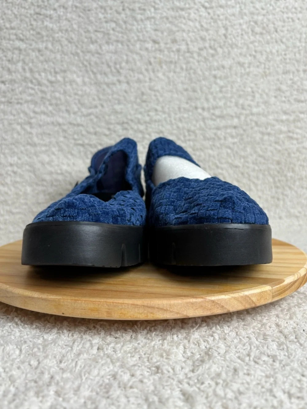 Benie Mev Shoes Womens 40 US 9 Charm Comfi Mary Jane Woven Wedge in Blue